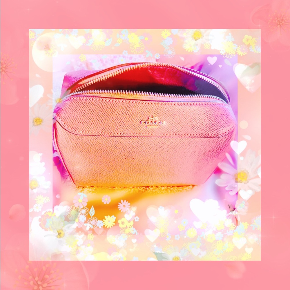 Coach Mini Rowan Crossbody in Strawberry Haze Pebbled Leather